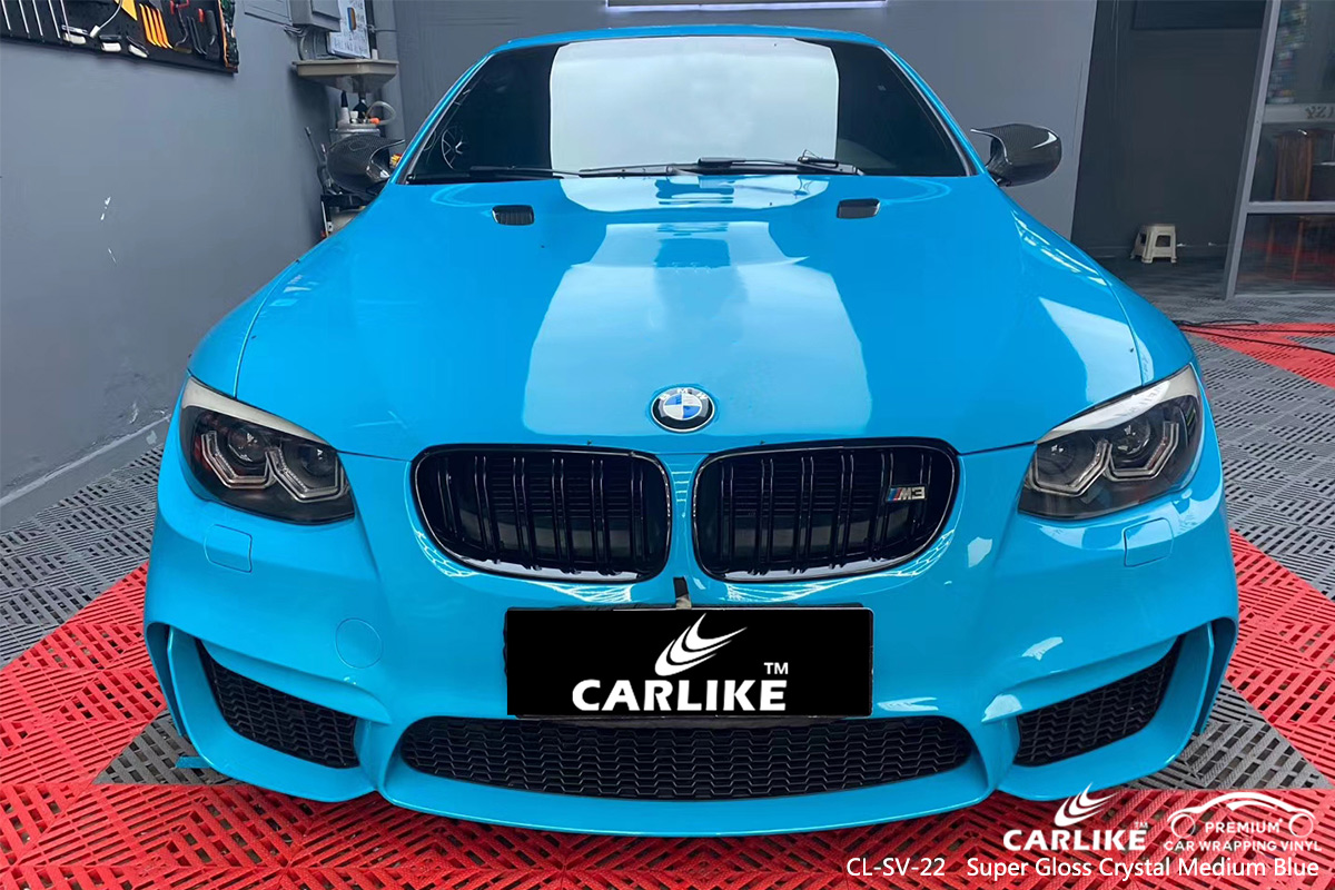 CL-SV-22 super gloss crystal medium blue vehicle wrapping for BMW Mariveles Philippines