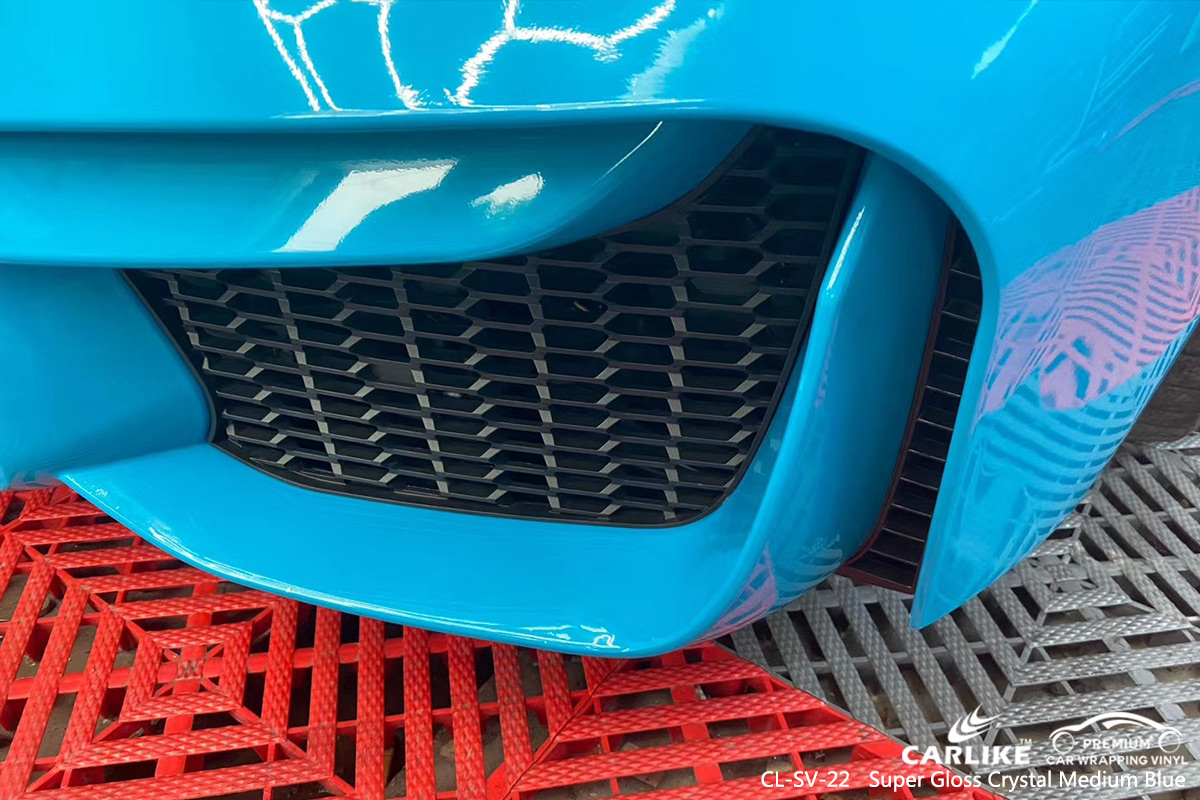 CL-SV-22 super gloss crystal medium blue vehicle wrapping for BMW Mariveles Philippines