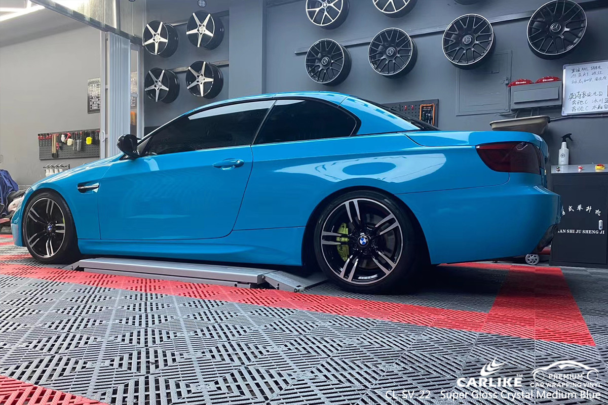CL-SV-22 super gloss crystal medium blue vehicle wrapping for BMW Mariveles Philippines