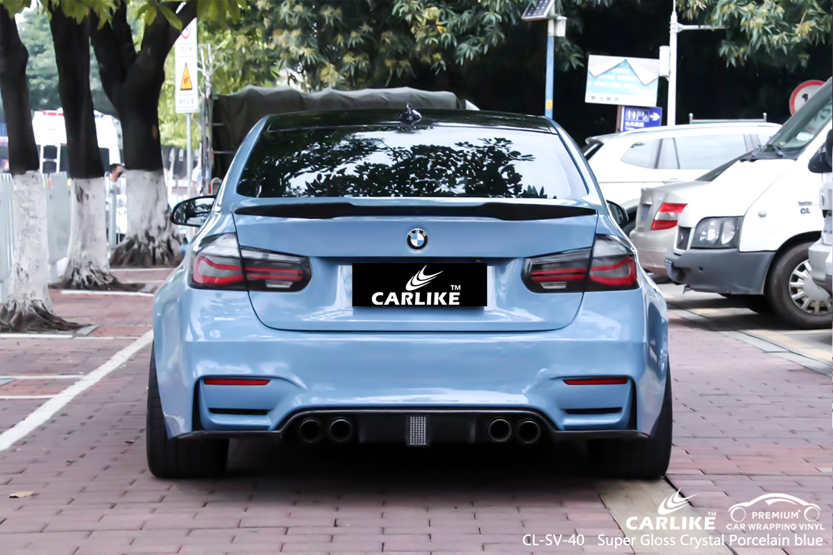 CL-SV-40 super gloss crystal porcelain blue wrap my car for BWM Los Banos Philippines