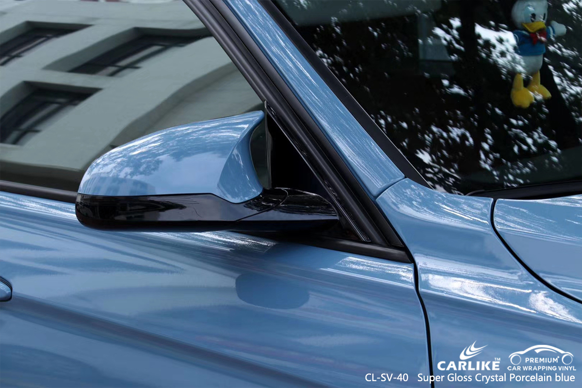 CL-SV-40 super gloss crystal porcelain blue autocycle tpu ppf film for BMW Batangas Philippines