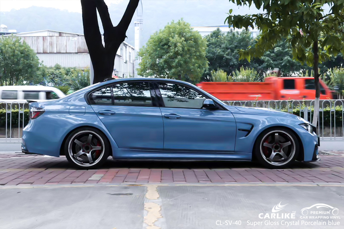 CL-SV-40 super gloss crystal porcelain blue wrap my car for BWM Los Banos Philippines