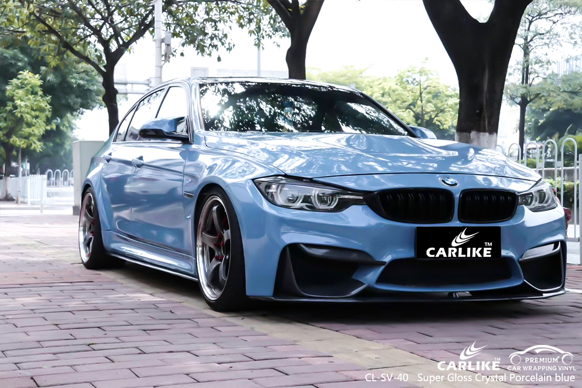CL-SV-40 super gloss crystal porcelain blue wrap my car for BWM Los Banos Philippines