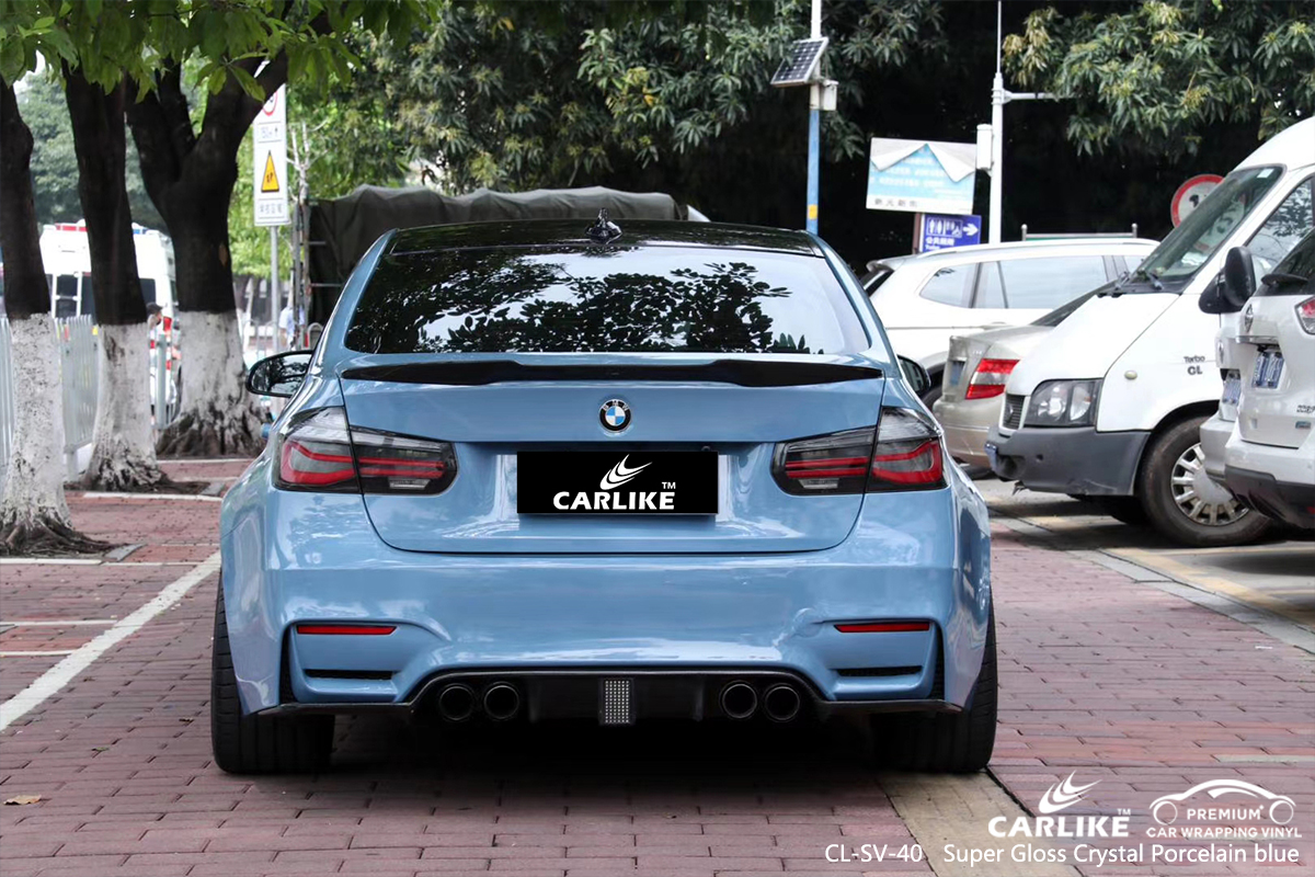CL-SV-40 super gloss crystal porcelain blue autocycle tpu ppf film for BMW Batangas Philippines