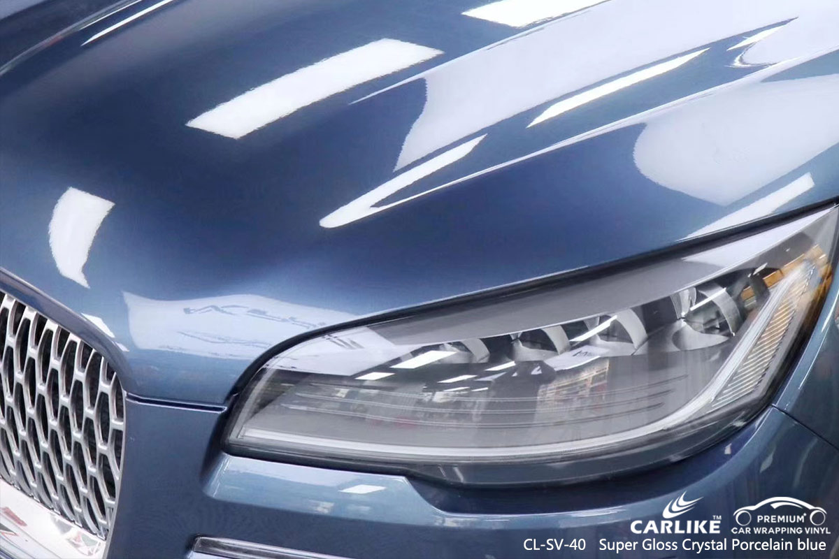 CL-SV-40 super gloss crystal porcelain blue vinyl material suppliers for LINCOLN Dasmarinas Philippines