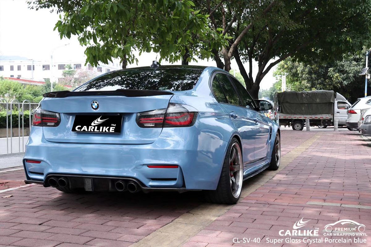 CL-SV-40 super gloss crystal porcelain blue autocycle tpu ppf film for BMW Batangas Philippines
