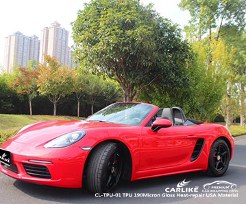 CL-TPU-01 تبو 190 ميكرون اللمعان لتغليف السيارة بالحرارة لسيارة بورش إليجان الفلبين