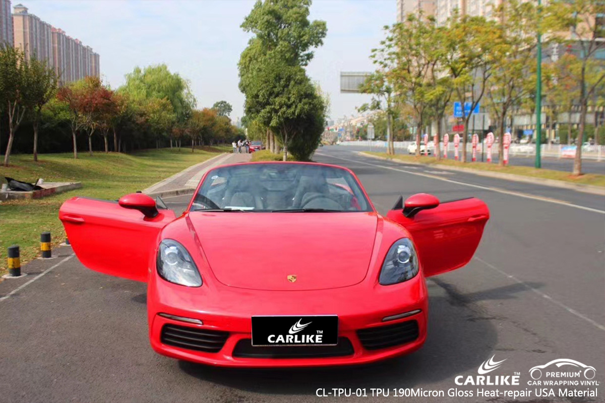 CL-TPU-01 tpu 190micron gloss heat-repair car wrapping for PORSCHE Iligan Philippines