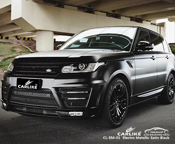 RANGE ROVER Erzurum Türkiye için bisikletler için CL-EM-01 elektro metalik saten siyah karbon fiber vinil şal
