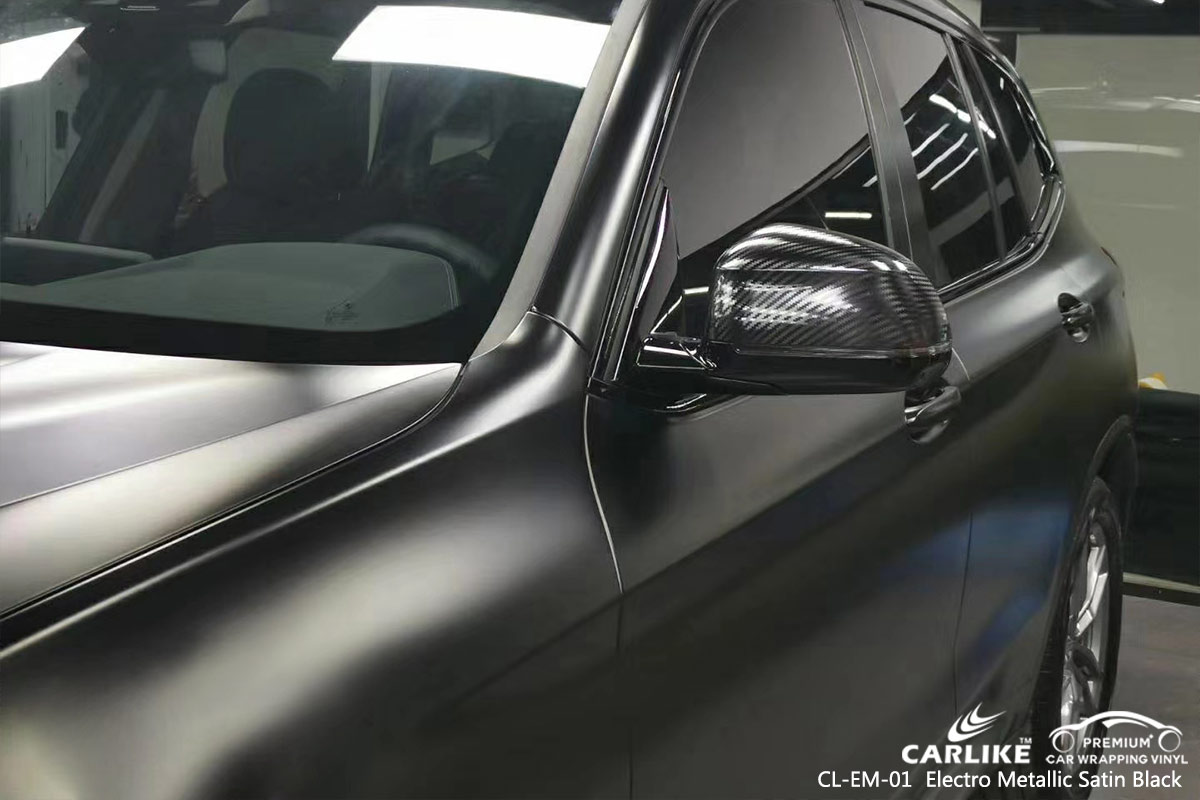 CL-EM-01 electro metallic satin black car foil for BMW Adiyaman Turkey