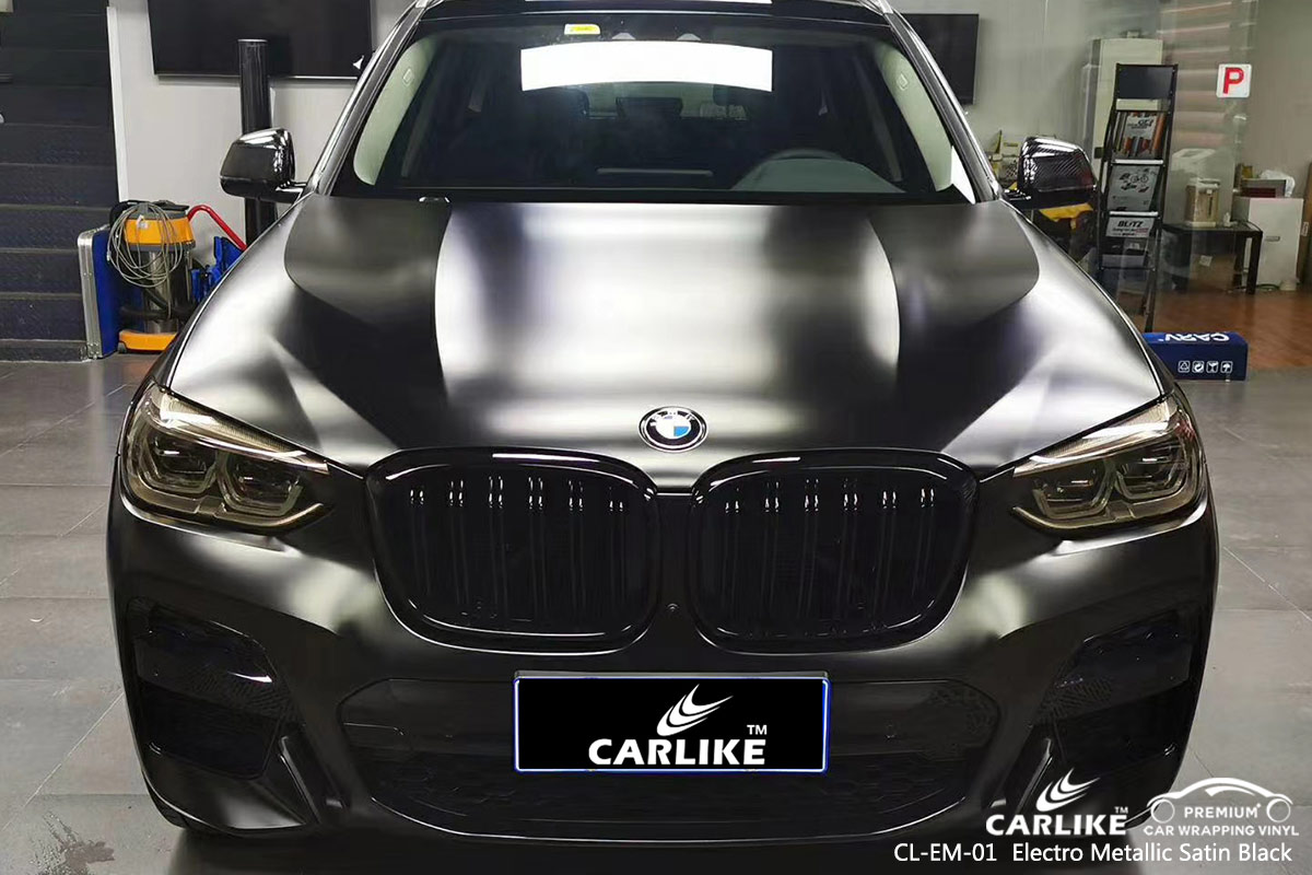 CL-EM-01 electro metallic satin black car foil for BMW Adiyaman Turkey