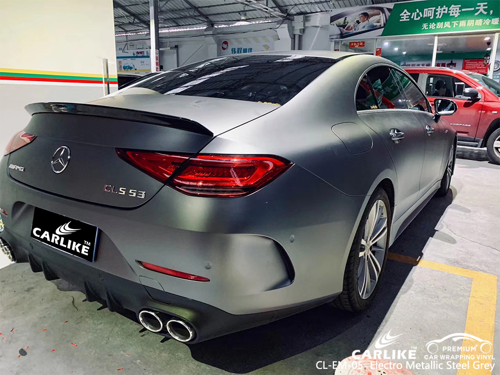 CL-EM-05 electro metallic steel grey vinyl material suppliers for MERCEDES-BENZ Osmaniye Turkey