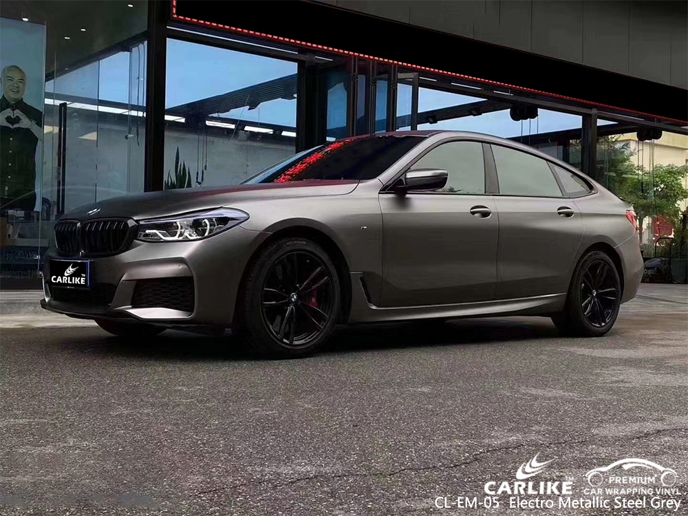 CL-EM-05 electro metallic steel grey vinyl wrap my car for BMW Malatya Turkey