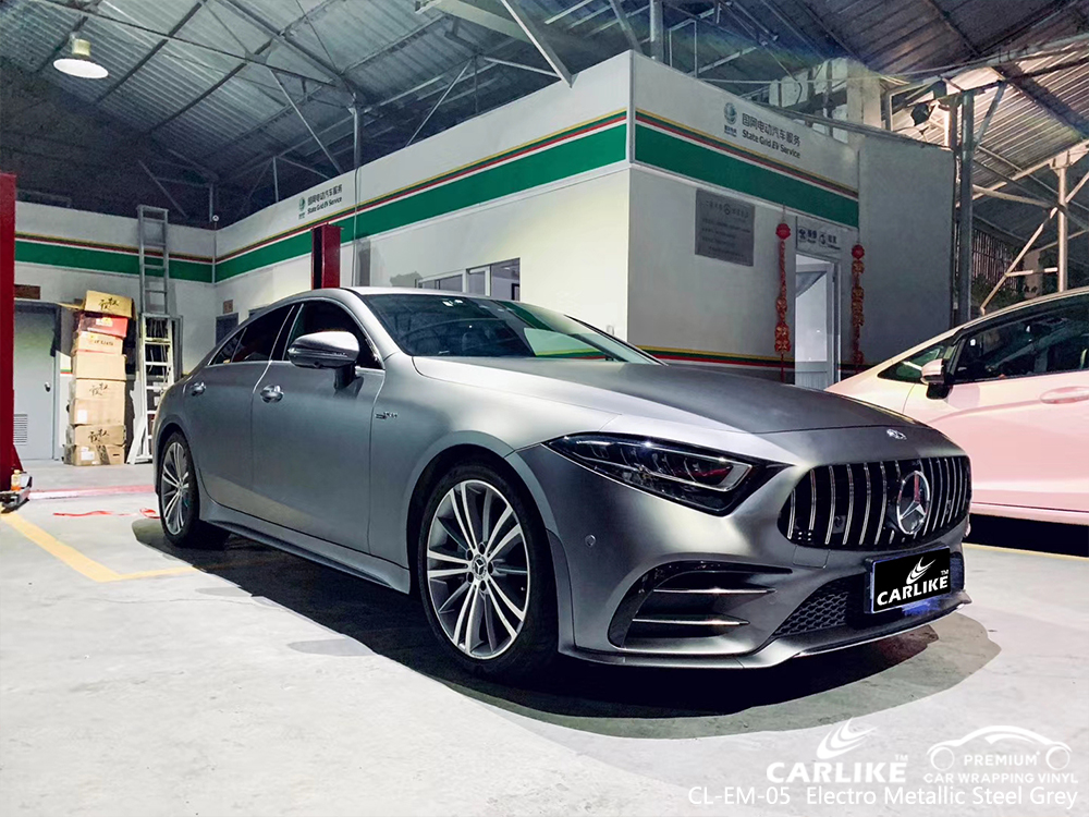 CL-EM-05 electro metallic steel grey vinyl material suppliers for MERCEDES-BENZ Osmaniye Turkey