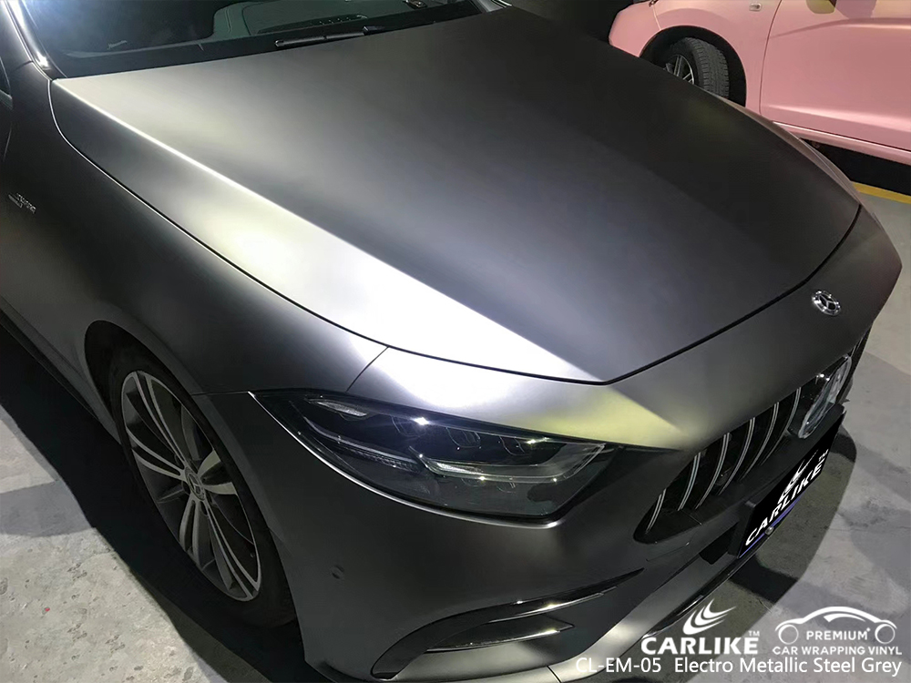 CL-EM-05 electro metallic steel grey vinyl material suppliers for MERCEDES-BENZ Osmaniye Turkey