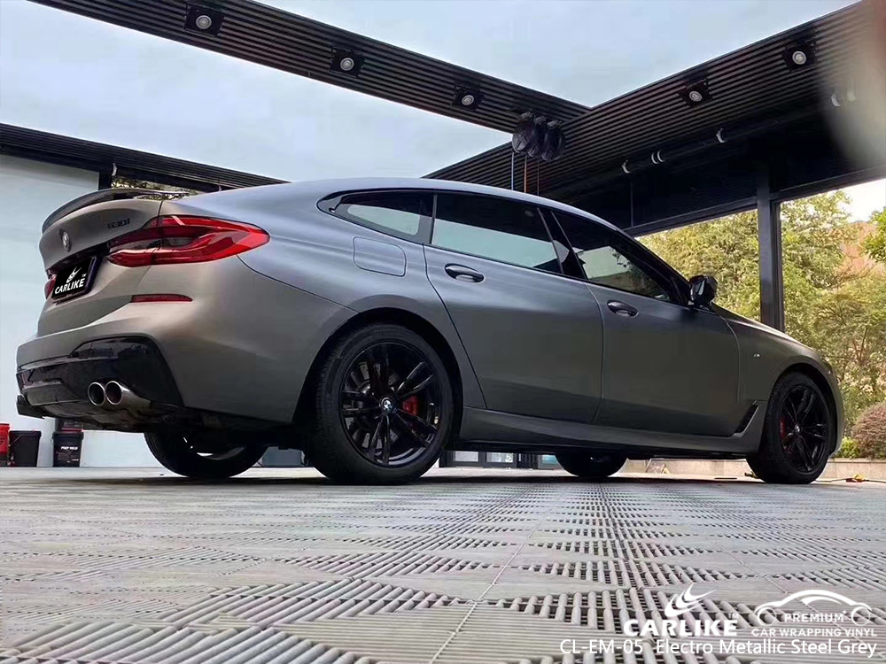 CL-EM-05 electro metallic steel grey vinyl wrap my car for BMW Malatya Turkey