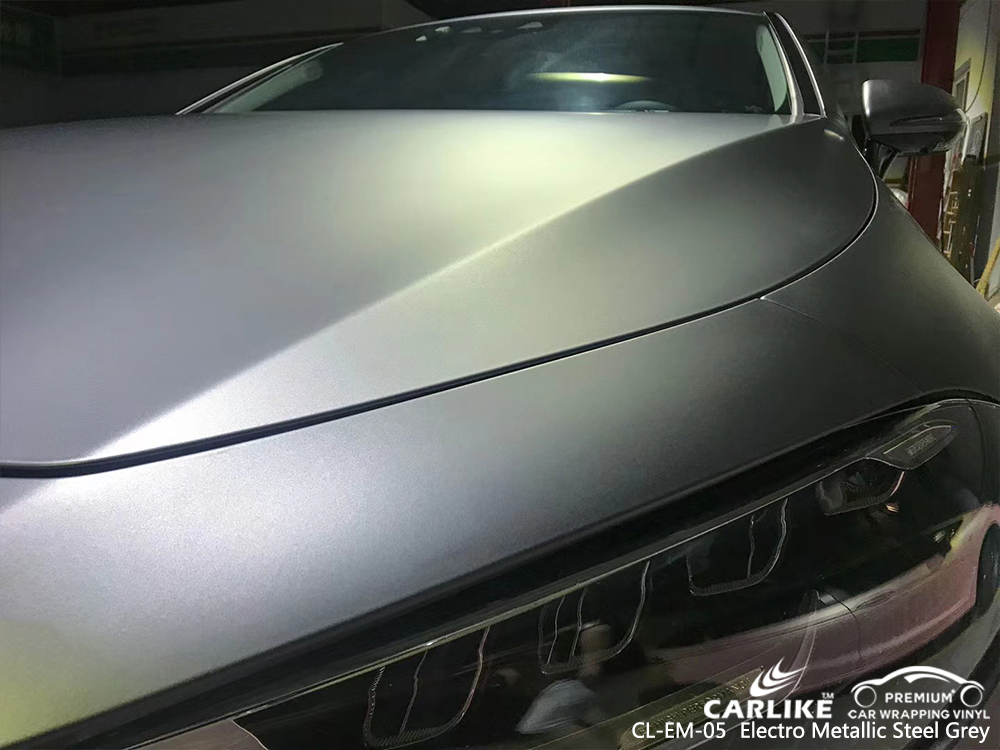 CL-EM-05 electro metallic steel grey vinyl material suppliers for MERCEDES-BENZ Osmaniye Turkey