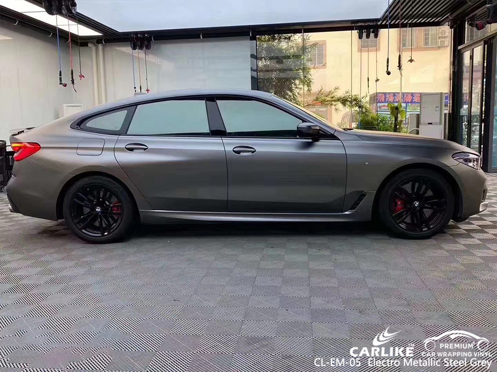 CL-EM-05 electro metallic steel grey vinyl wrap my car for BMW Malatya Turkey