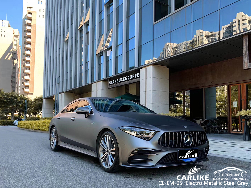 CL-EM-05 electro metallic steel grey vinyl material suppliers for MERCEDES-BENZ Osmaniye Turkey