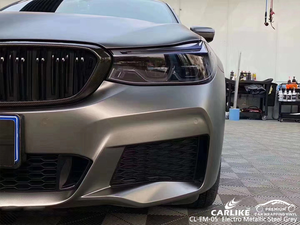 CL-EM-05 electro metallic steel grey vinyl wrap my car for BMW Malatya Turkey