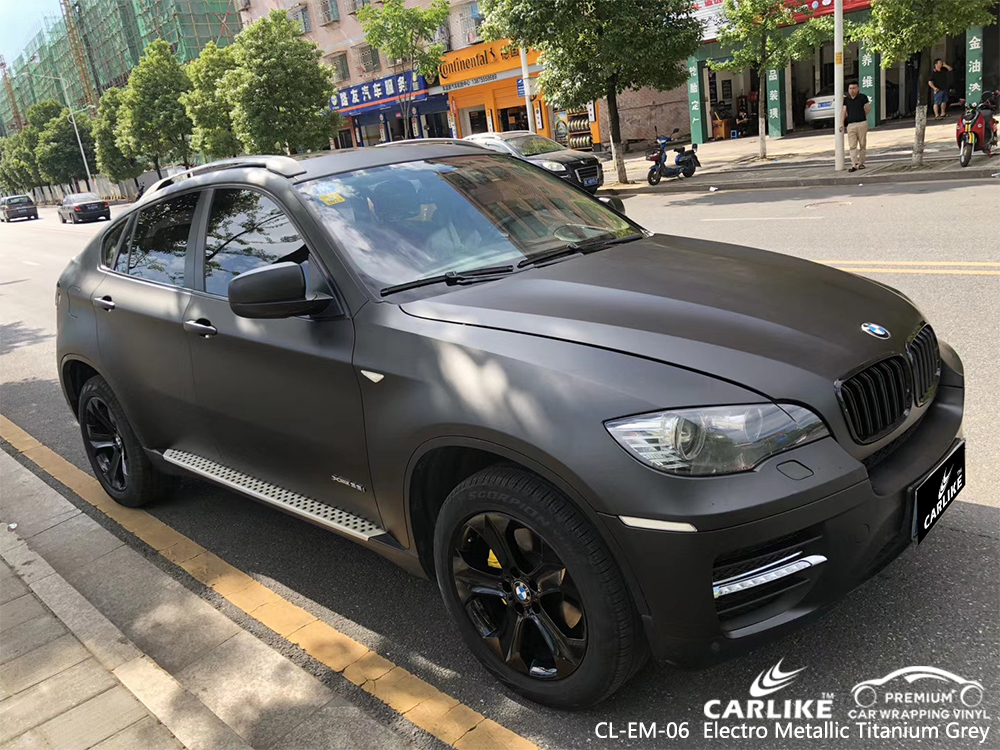 CL-EM-06 electro metallic titanium grey wrap car black matt for BMW Bilecik Turkey