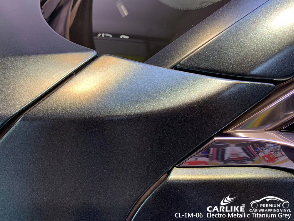 CL-EM-06 electro metallic titanium grey body wrap car supplier for AUDI Sakarya Turkey