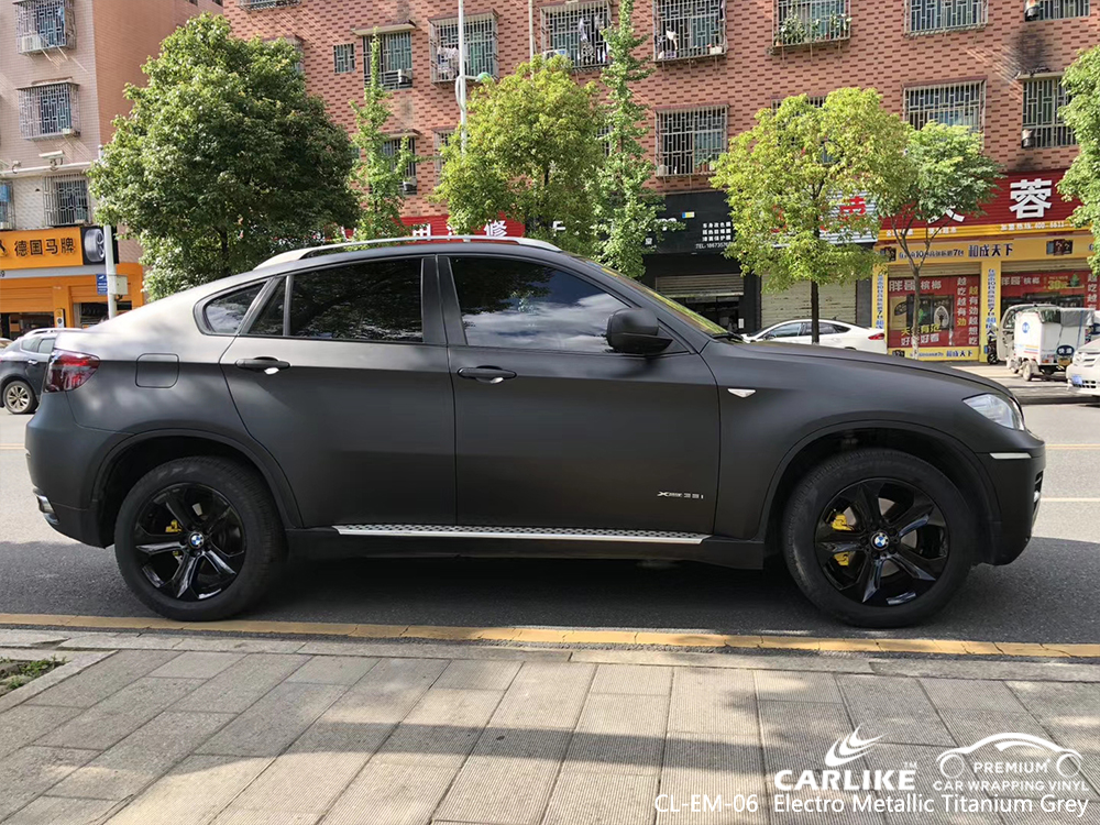 CL-EM-06 electro metallic titanium grey wrap car black matt for BMW Bilecik Turkey