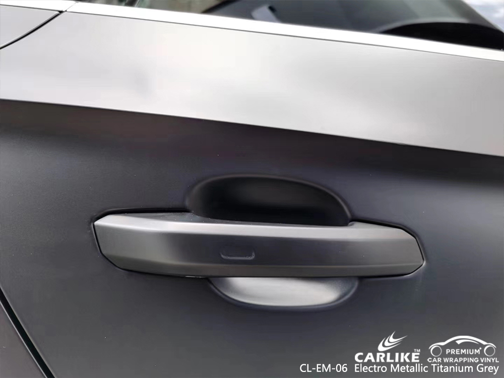 CL-EM-06 electro metallic titanium grey body wrap car supplier for AUDI Sakarya Turkey