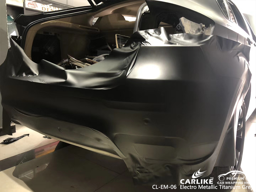 CL-EM-06 electro metallic titanium grey wrap car black matt for BMW Bilecik Turkey