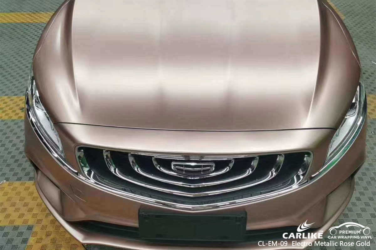 CL-EM-09 electro metallic rose gold vinyl wrapping for GEELY Kirsehir Turkey