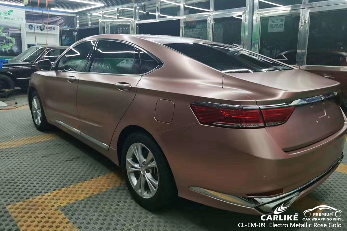 CL-EM-09 electro metallic rose gold vinyl wrapping for GEELY Kirsehir Turkey