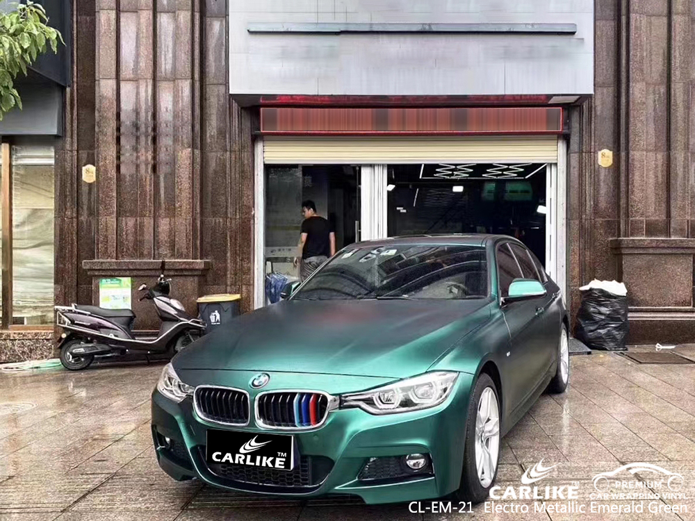 CL-EM-21 electro metallic emerald green boat car foil for BMW Sanliurfa Turkey