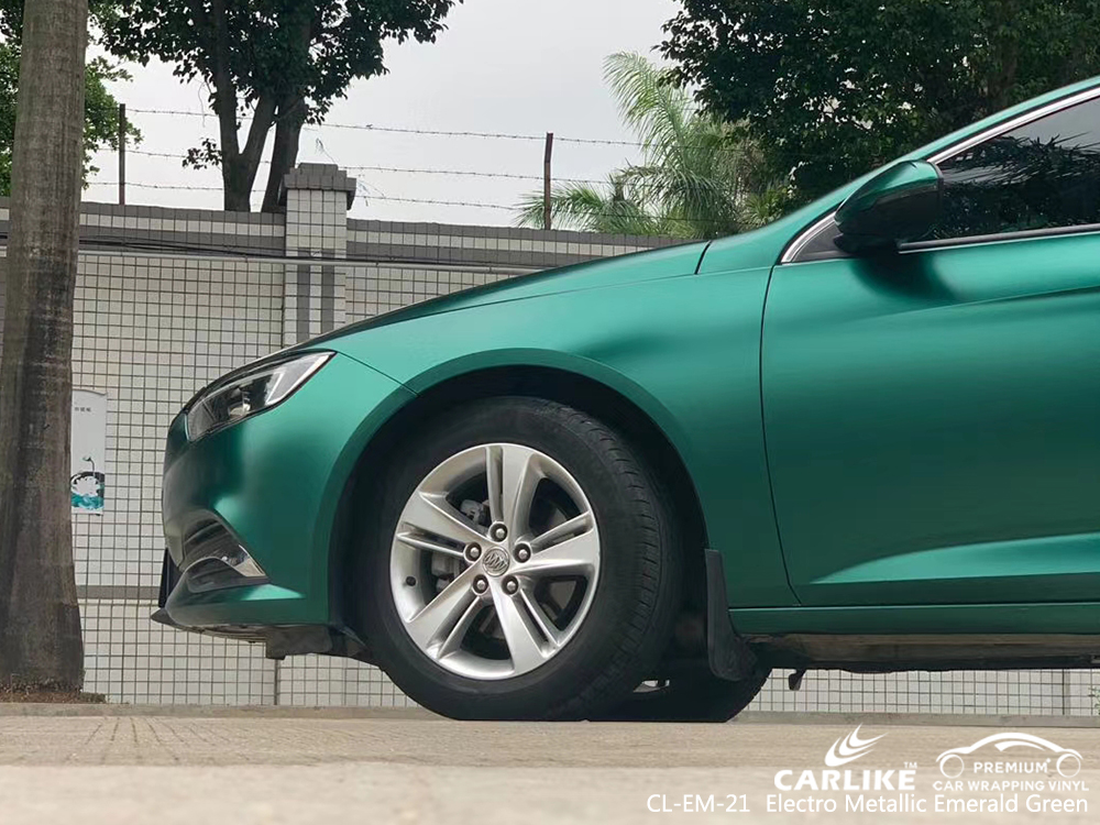 CL-EM-21 electro metallic emerald green vinyl wrapping for BUICK Tekirdag Turkey