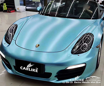 CL-EM-23 electro metallic mint blue tpu ppf film for PORSCHE