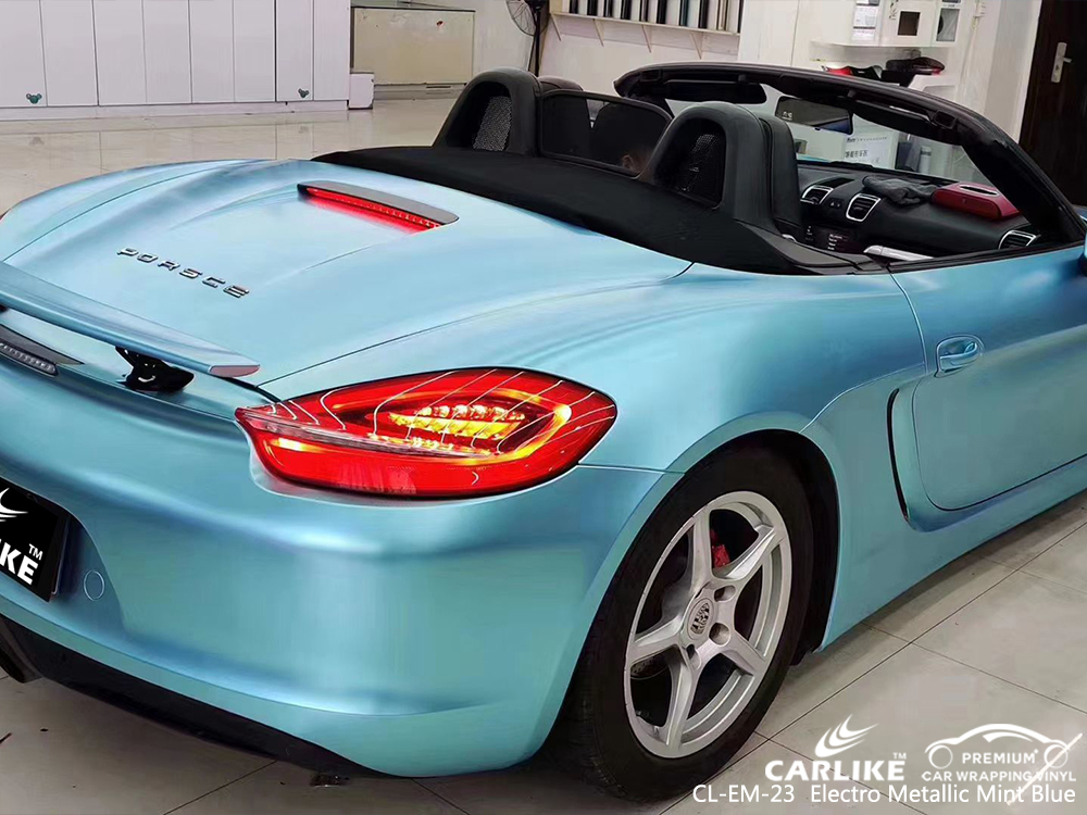 CL-EM-23 electro metallic mint blue tpu ppf film for PORSCHE Batman Turkey