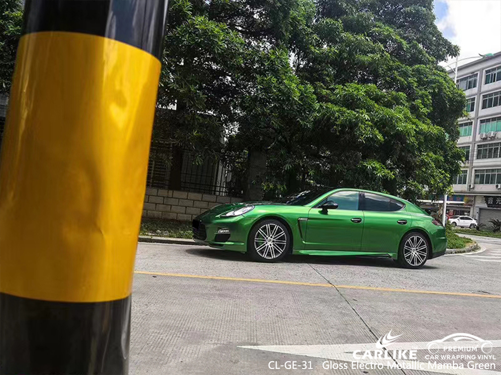 CL-GE-31 gloss electro metallic mamba green ship car wrap gloss for PORSCHE Manisa Turkey