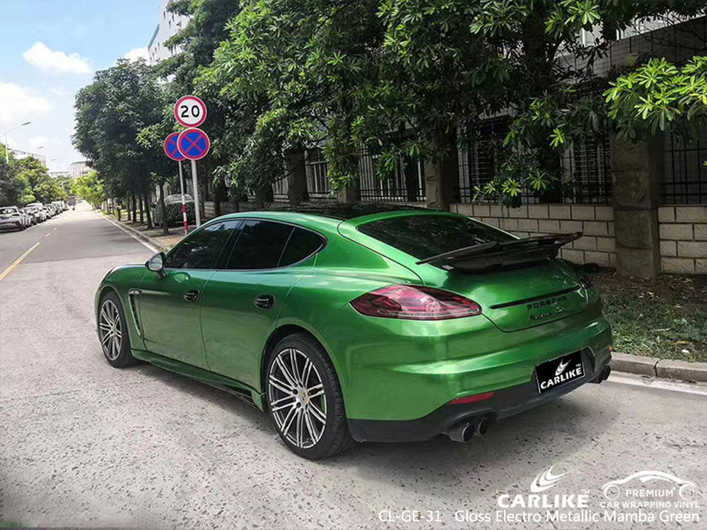 CL-GE-31 gloss electro metallic mamba green ship car wrap gloss for PORSCHE Manisa Turkey