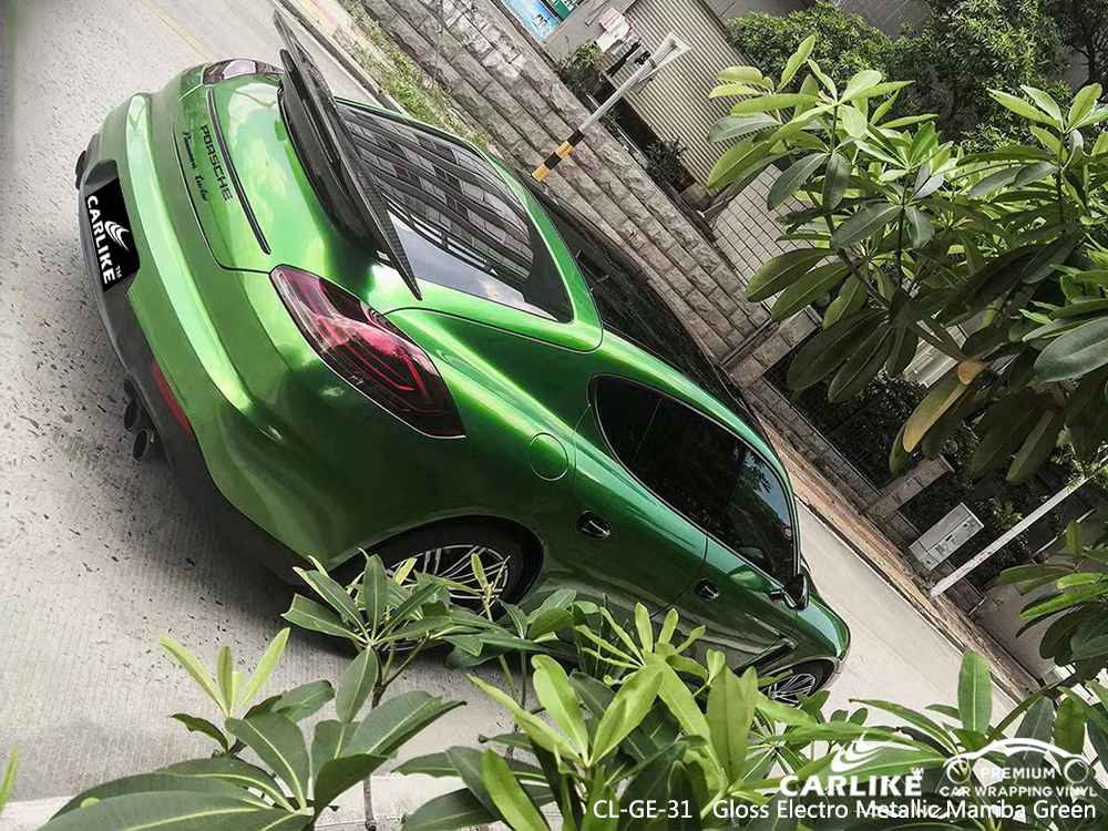 CL-GE-31 gloss electro metallic mamba green ship car wrap gloss for PORSCHE Manisa Turkey