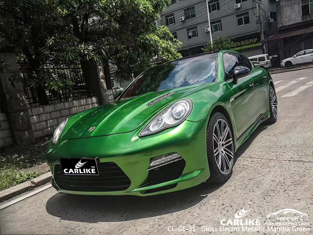 CL-GE-31 gloss electro metallic mamba green ship car wrap gloss for PORSCHE Manisa Turkey