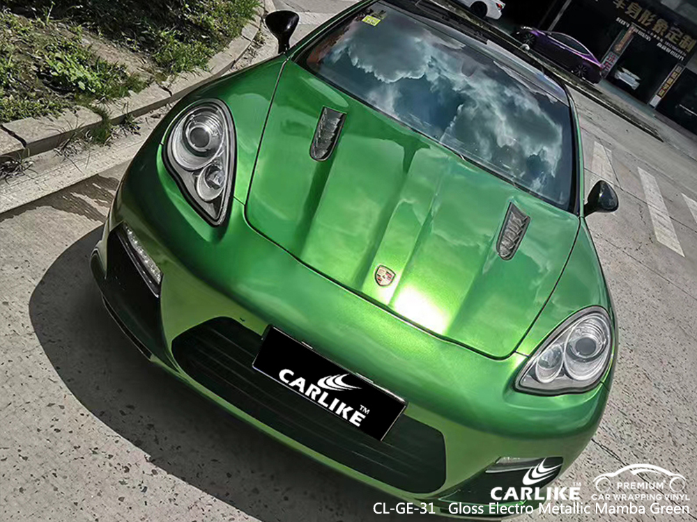 CL-GE-31 gloss electro metallic mamba green ship car wrap gloss for PORSCHE Manisa Turkey