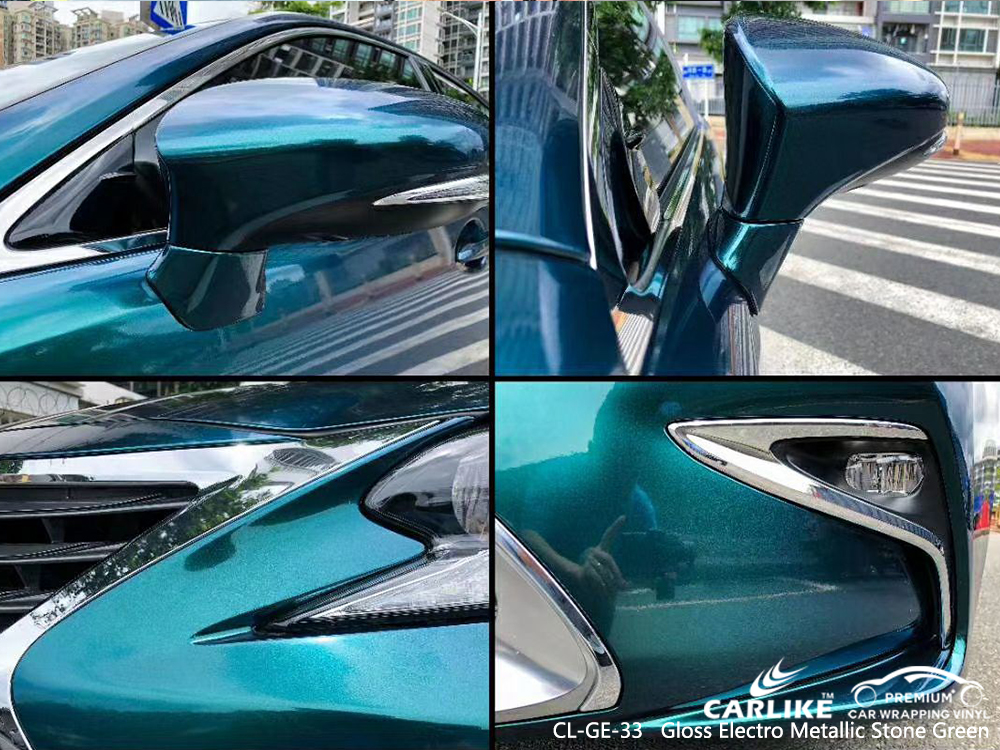 CL-GE-33 gloss electro metallic stone green wrap my car for LEXUS Edirne Turkey