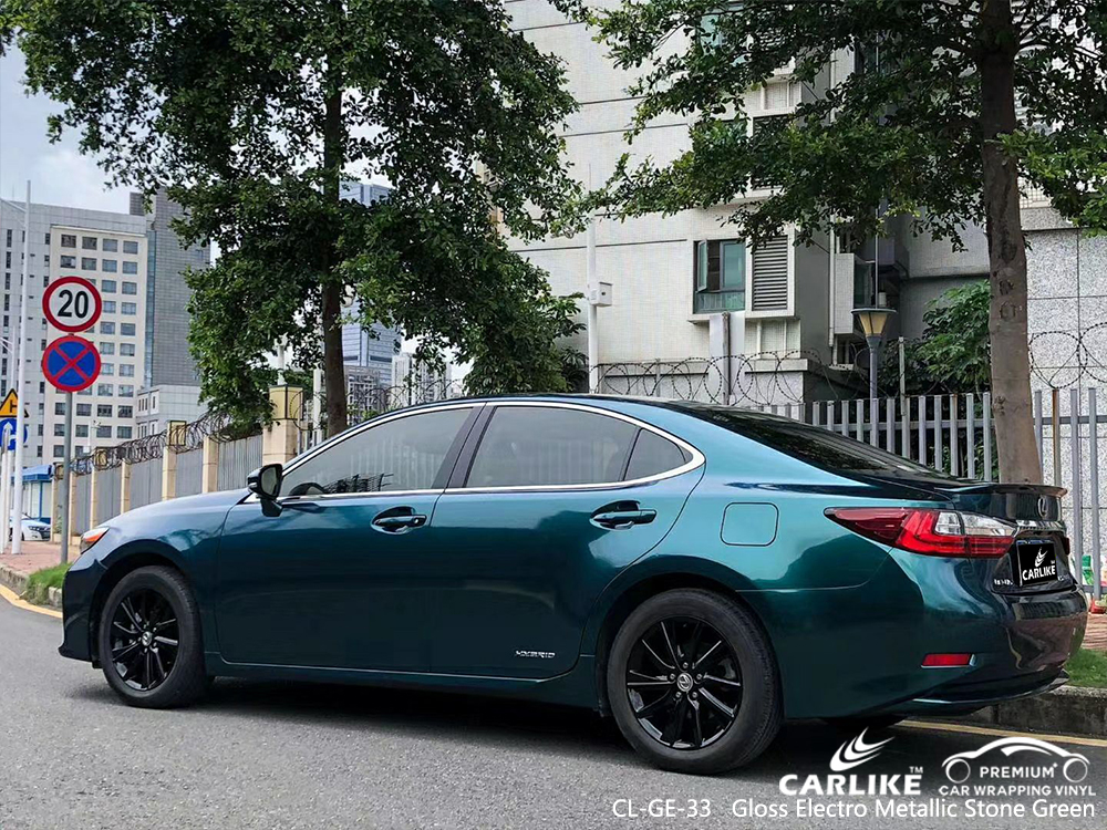 CL-GE-33 gloss electro metallic stone green wrap my car for LEXUS Edirne Turkey
