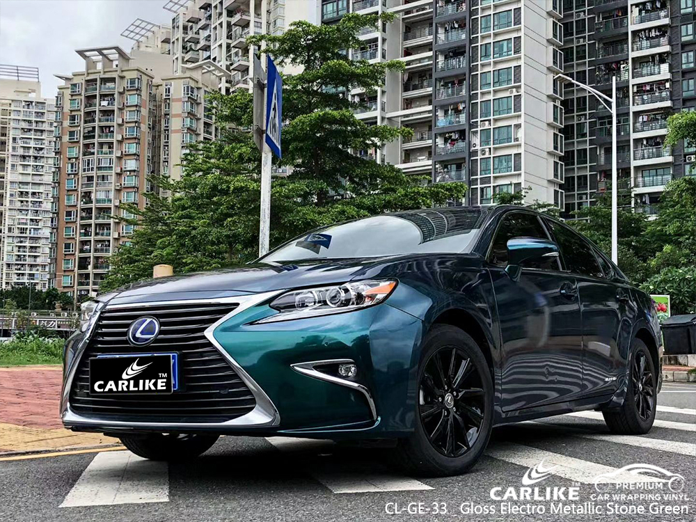 CL-GE-33 gloss electro metallic stone green wrap my car for LEXUS Edirne Turkey