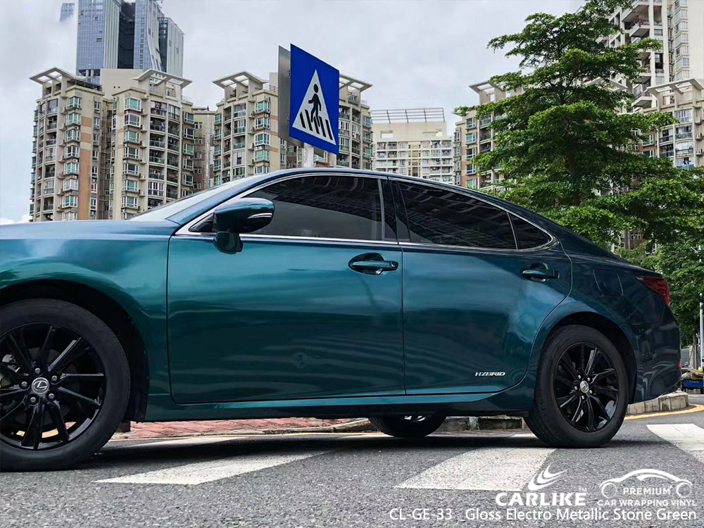 CL-GE-33 gloss electro metallic stone green wrap my car for LEXUS Edirne Turkey