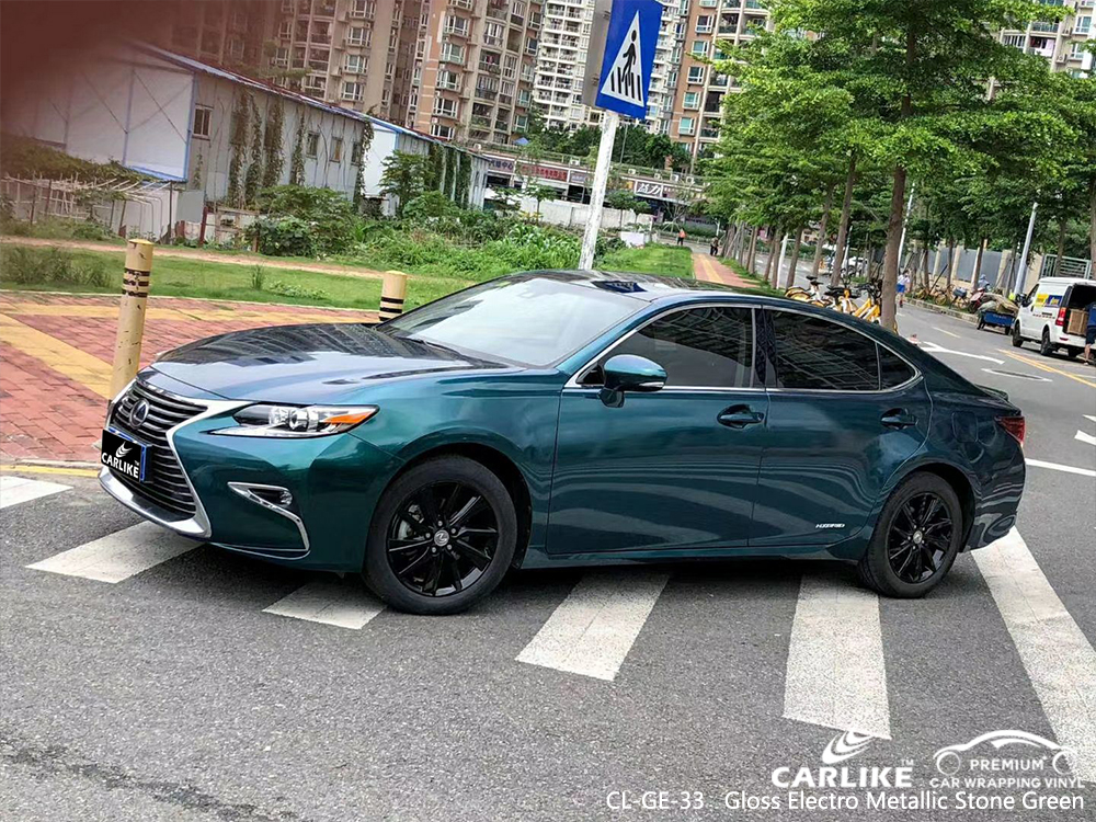 CL-GE-33 gloss electro metallic stone green wrap my car for LEXUS Edirne Turkey