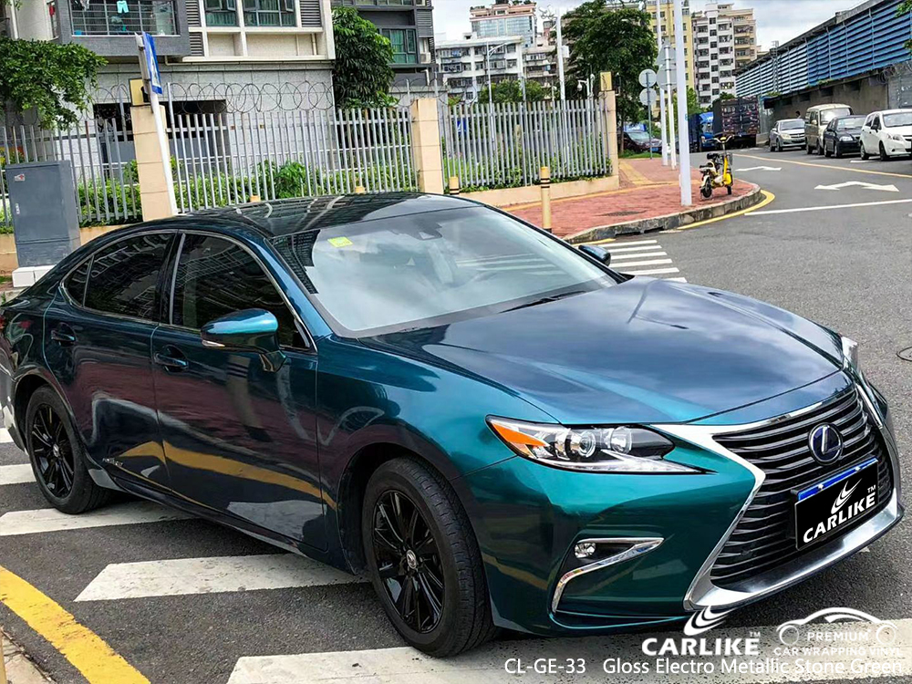 CL-GE-33 gloss electro metallic stone green wrap my car for LEXUS Edirne Turkey