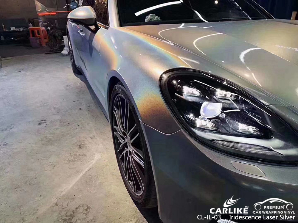 CL-IL-03 iridescence laser silver wrap car black matt for PORSCHE Tokat Turkey