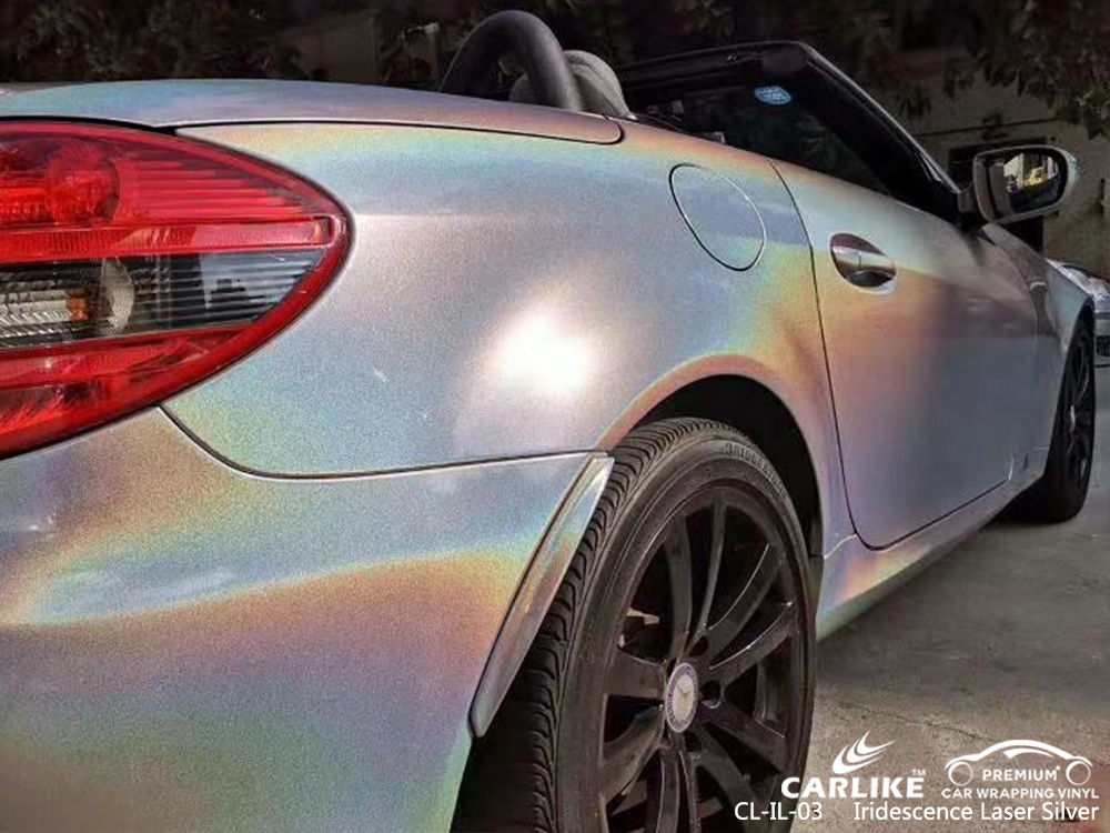 CL-IL-03 iridescence laser silver wrap car black matt for PORSCHE Tokat Turkey
