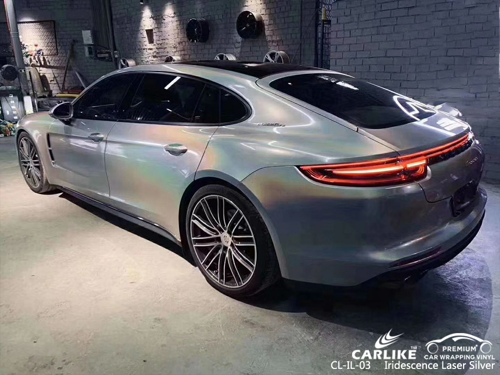 CL-IL-03 iridescence laser silver wrap car black matt for PORSCHE Tokat Turkey