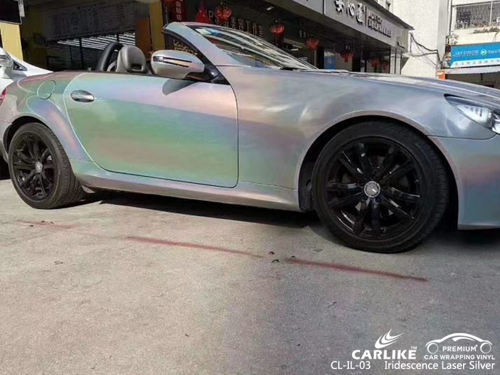 CL-IL-03 iridescence laser silver wrap car black matt for PORSCHE Tokat Turkey